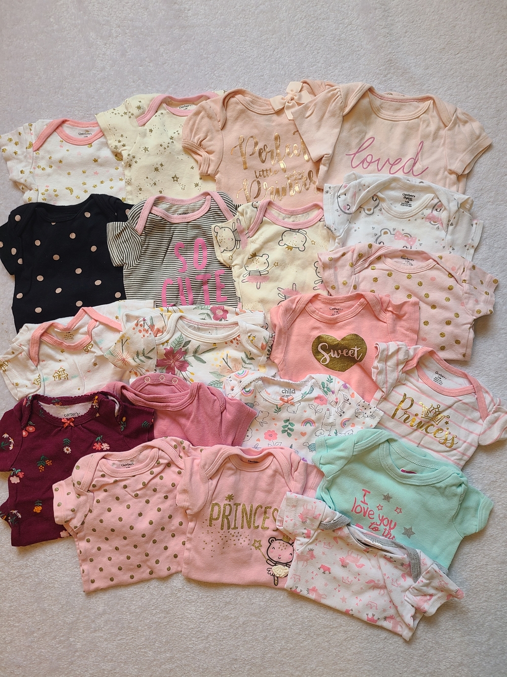 20 Short Sleeve Onesies